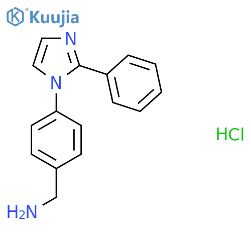 4-(2-Phenyl-1H-imidazol-1-yl)-benzenemethanamine Hydrochloride structure