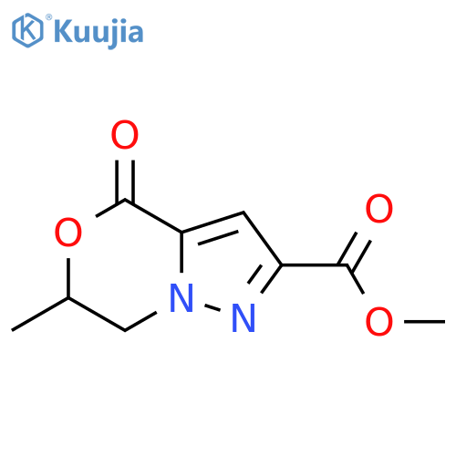 Methyl 6-methyl-4-oxo-6H,7H-pyrazolo[3,2-C][1,4]oxazine-2-carboxylate structure