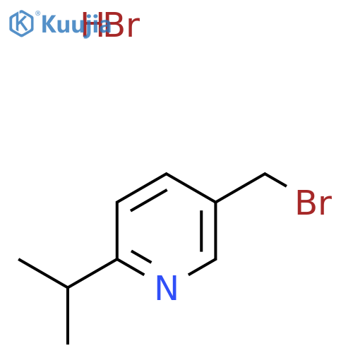 5-(Bromomethyl)-2-isopropylpyridine hydrobromide structure