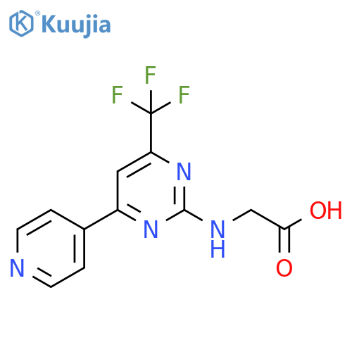 Glycine, N-[4-(4-pyridinyl)-6-(trifluoromethyl)-2-pyrimidinyl]- structure