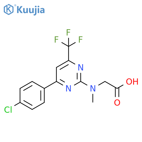 Glycine, N-[4-(4-chlorophenyl)-6-(trifluoromethyl)-2-pyrimidinyl]-N-methyl- structure