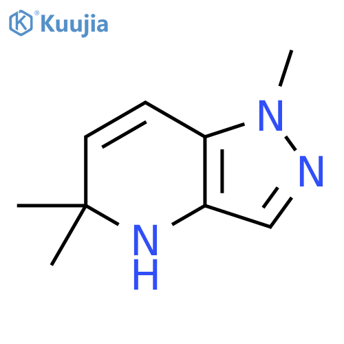 1H-Pyrazolo[4,3-b]pyridine, 4,5-dihydro-1,5,5-trimethyl- structure