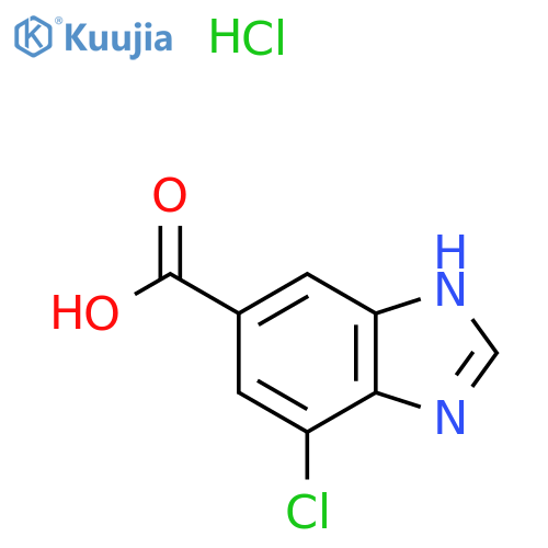 7-Chloro-1H-benzo[d]imidazole-5-carboxylic acid hydrochloride structure