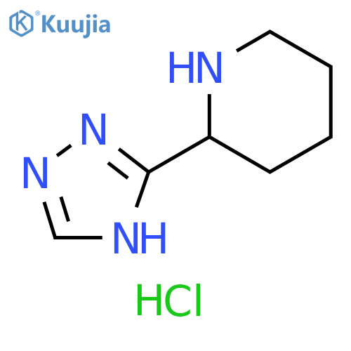 2-(4H-1,2,4-triazol-3-yl)piperidine hydrochloride structure