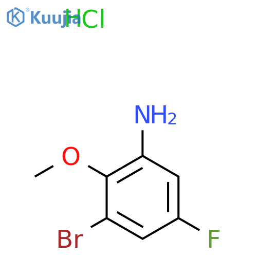 3-Bromo-5-fluoro-2-methoxyaniline hydrochloride structure