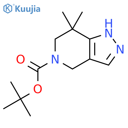 Tert-Butyl 7,7-dimethyl-6,7-dihydro-1H-pyrazolo[4,3-c]pyridine-5(4H)-carboxylate structure