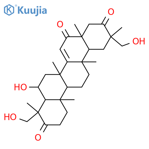 6,23,29-Trihydroxy-14-taraxerene-3,16,21-trione; 6α-form structure