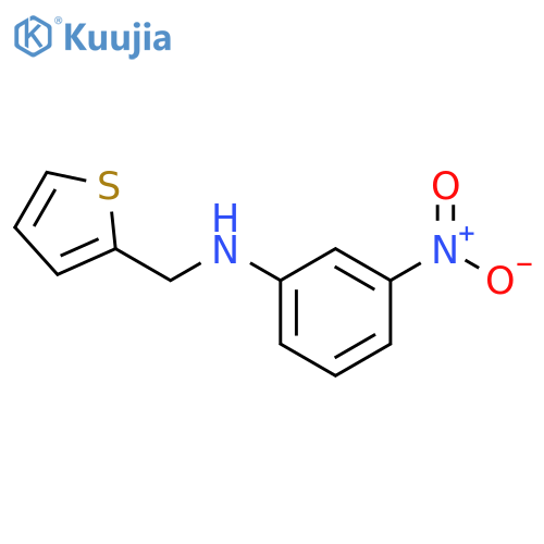 3-nitro-N-[(thiophen-2-yl)methyl]aniline structure