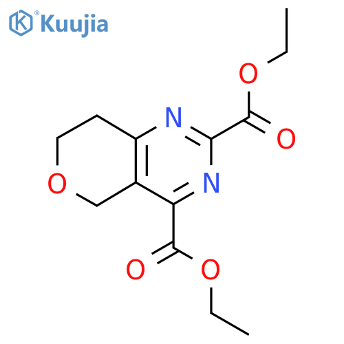 2,4-diethyl 5H,7H,8H-pyrano[4,3-d]pyrimidine-2,4-dicarboxylate structure