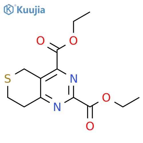 2,4-diethyl 5H,7H,8H-thiopyrano[4,3-d]pyrimidine-2,4-dicarboxylate structure