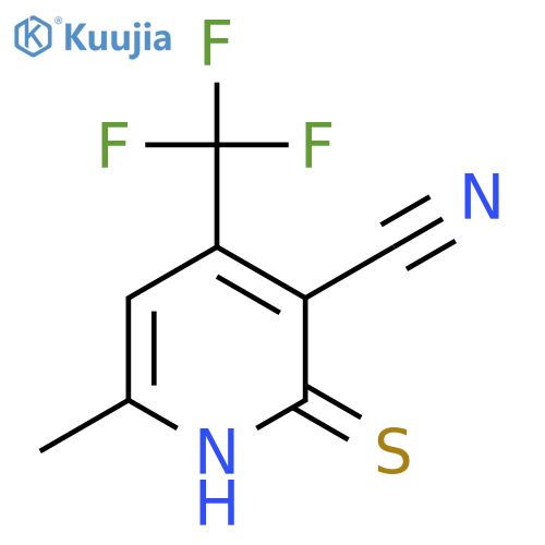 2-Mercapto-6-methyl-4-(trifluoromethyl)nicotinonitrile structure