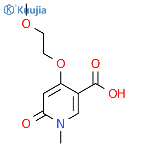 4-(2-Methoxyethoxy)-1-methyl-6-oxo-1,6-dihydropyridine-3-carboxylic acid structure