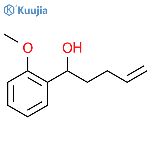 Benzenemethanol, α-3-buten-1-yl-2-methoxy- structure