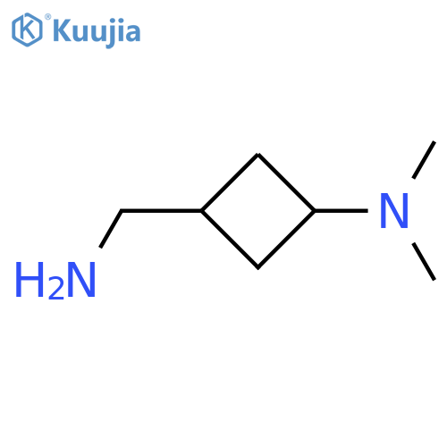 3-(aminomethyl)-N,N-dimethylcyclobutan-1-amine structure