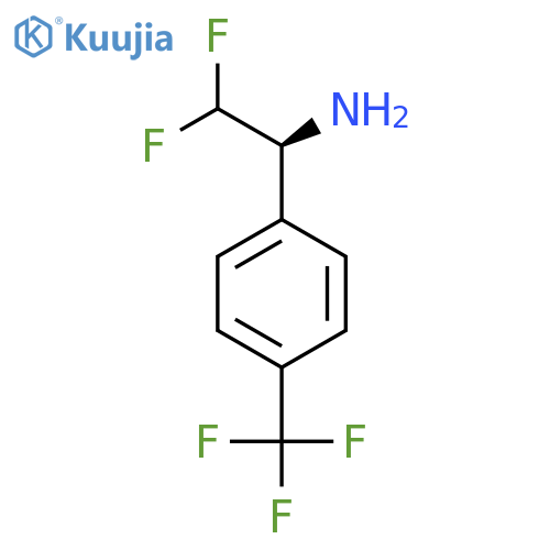 (1S)-2,2-difluoro-1-[4-(trifluoromethyl)phenyl]ethan-1-amine structure