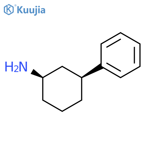 Cyclohexanamine, 3-phenyl-, (1R,3S)- structure