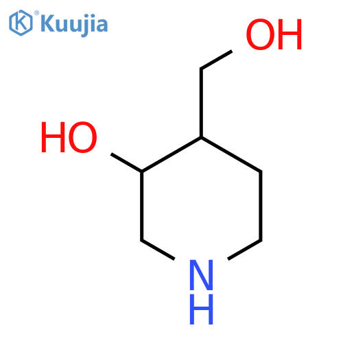 4-(Hydroxymethyl)piperidin-3-ol structure