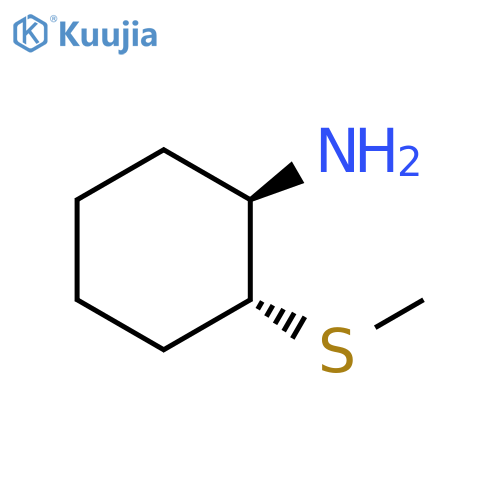 Cyclohexanamine, 2-(methylthio)-, (1R,2R)- structure