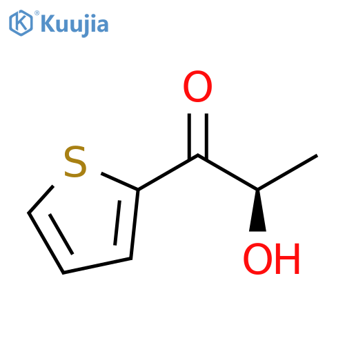 1-Propanone, 2-hydroxy-1-(2-thienyl)-, (2R)- structure