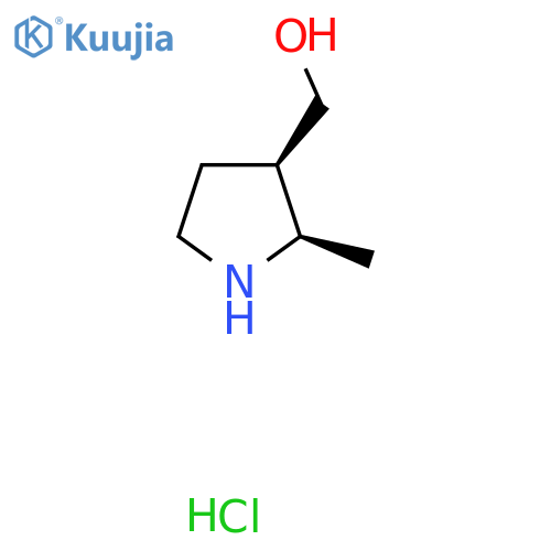 Cis-(2-methylpyrrolidin-3-yl)methanol hydrochloride structure