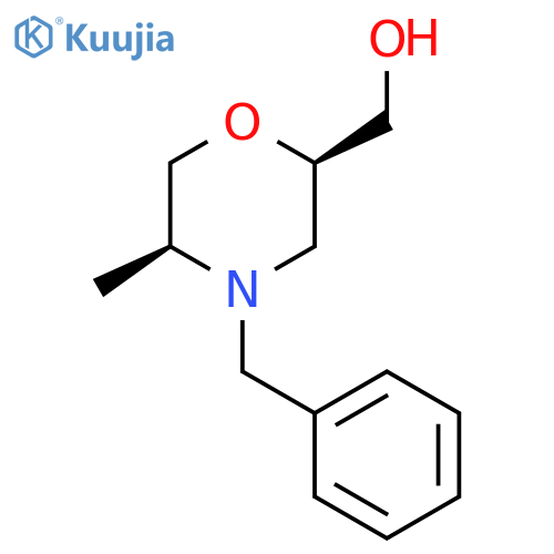 ((2R,5S)-4-benzyl-5-methylmorpholin-2-yl)methanol structure