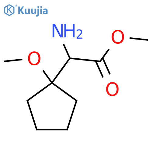 Methyl 2-amino-2-(1-methoxycyclopentyl)acetate structure