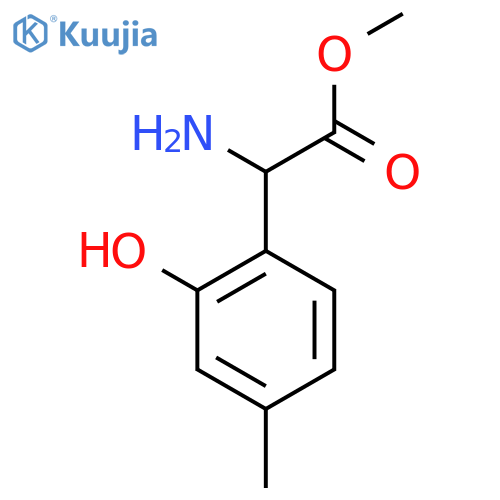 METHYL 2-AMINO-2-(2-HYDROXY-4-METHYLPHENYL)ACETATE structure