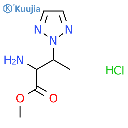 methyl 2-amino-3-(2H-1,2,3-triazol-2-yl)butanoate hydrochloride structure