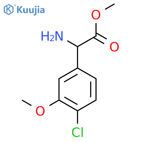 Methyl 2-amino-2-(4-chloro-3-methoxyphenyl)acetate structure
