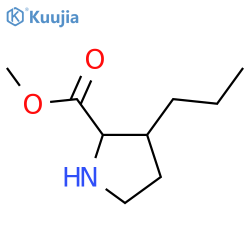 Methyl 3-propylpyrrolidine-2-carboxylate structure