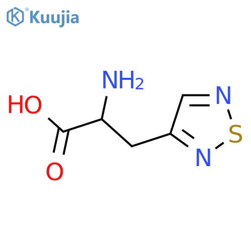 2-Amino-3-(1,2,5-thiadiazol-3-yl)propanoic acid structure