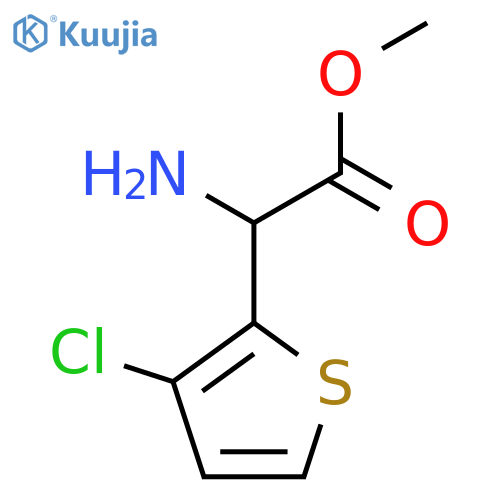 Methyl 2-amino-2-(3-chlorothiophen-2-yl)acetate structure
