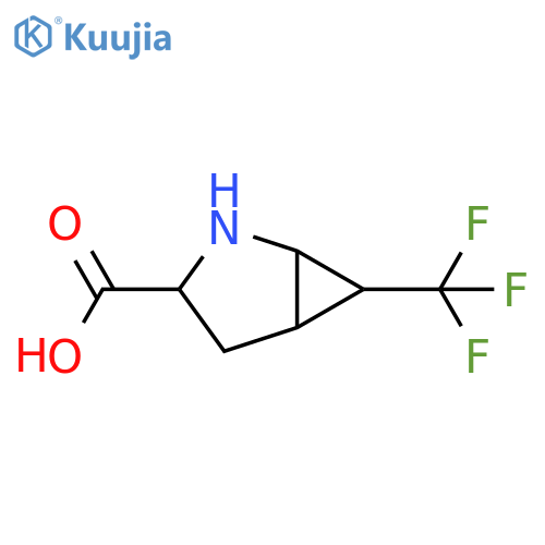 2-Azabicyclo[3.1.0]hexane-3-carboxylic acid, 6-(trifluoromethyl)- structure