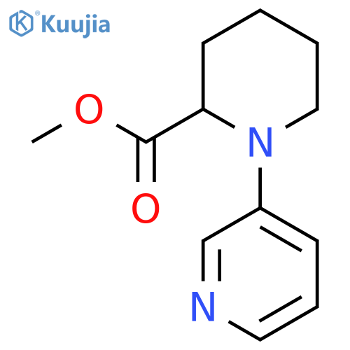 Methyl 1-(pyridin-3-yl)piperidine-2-carboxylate structure