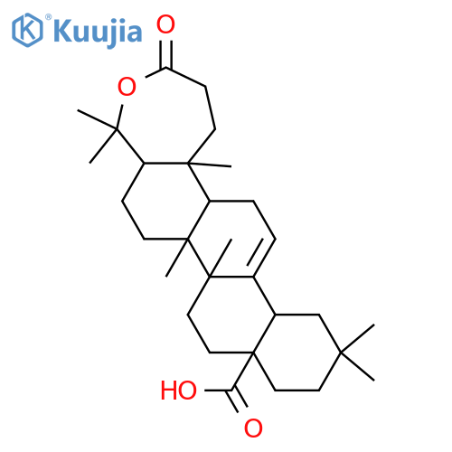 4-Hydroxy-3,4-seco-12-oleanene-3,28-dioic acid; 5αH-form, 3→4 Lactone structure