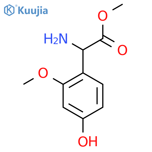 Methyl 2-amino-2-(4-hydroxy-2-methoxyphenyl)acetate structure