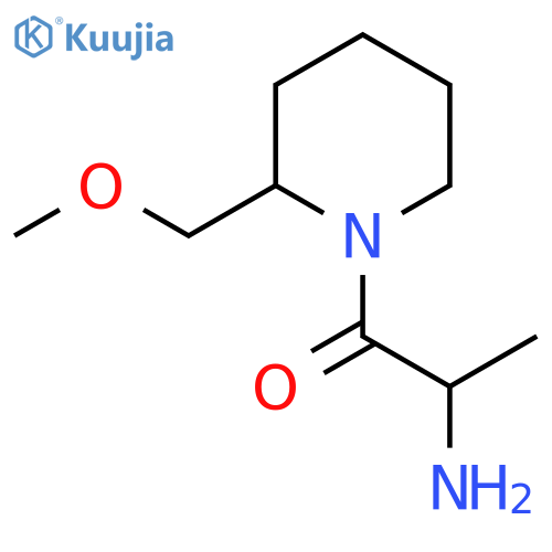 2-amino-1-[2-(methoxymethyl)piperidin-1-yl]propan-1-one structure