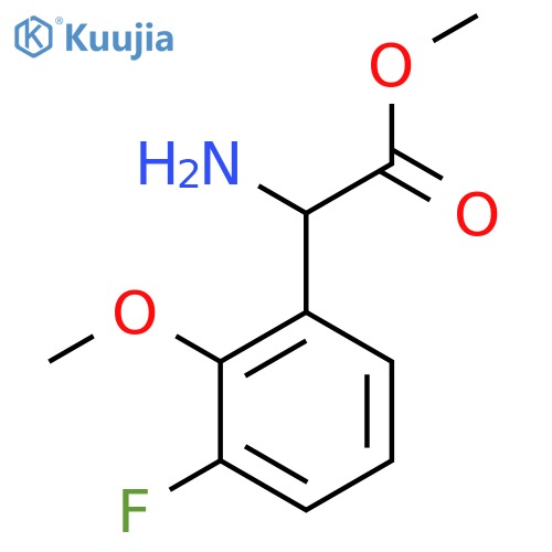 Methyl 2-amino-2-(3-fluoro-2-methoxyphenyl)acetate structure