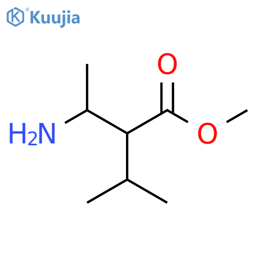 Methyl 3-amino-2-(propan-2-yl)butanoate structure