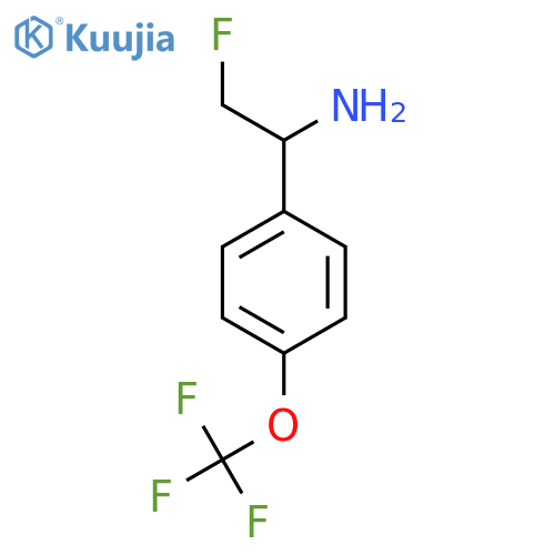 2-Fluoro-1-[4-(trifluoromethoxy)phenyl]ethan-1-amine structure