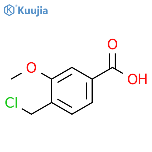 Benzoic acid, 4-(chloromethyl)-3-methoxy- structure