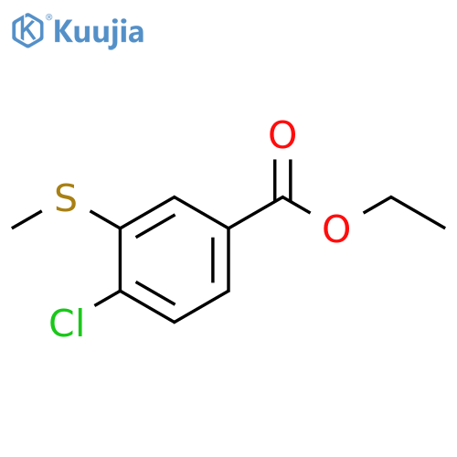Ethyl 4-chloro-3-(methylthio)benzoate structure