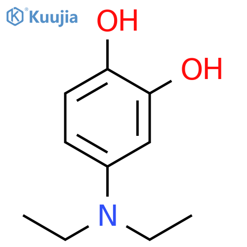 1,2-Benzenediol, 4-(diethylamino)- structure