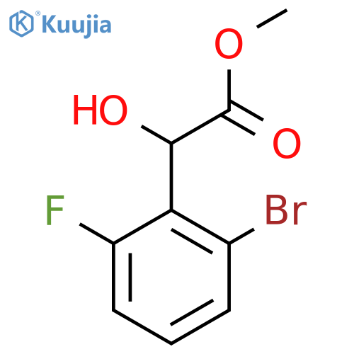 Methyl 2-(2-bromo-6-fluorophenyl)-2-hydroxyacetate structure