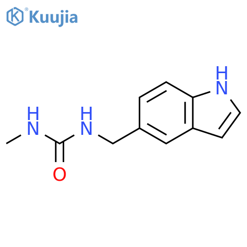 1-[(1H-indol-5-yl)methyl]-3-methylurea structure