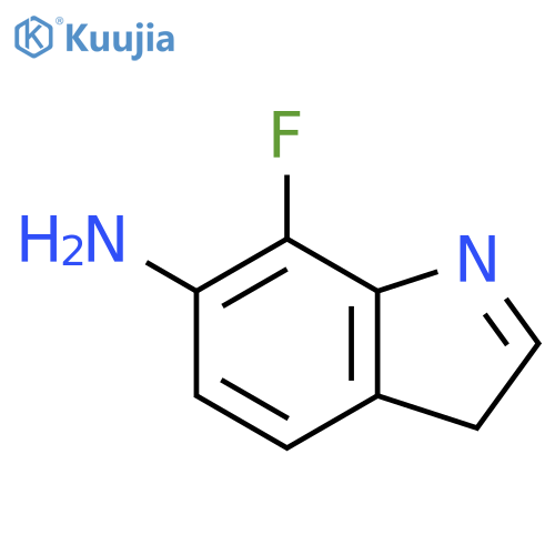 3H-Indol-6-amine, 7-fluoro- structure
