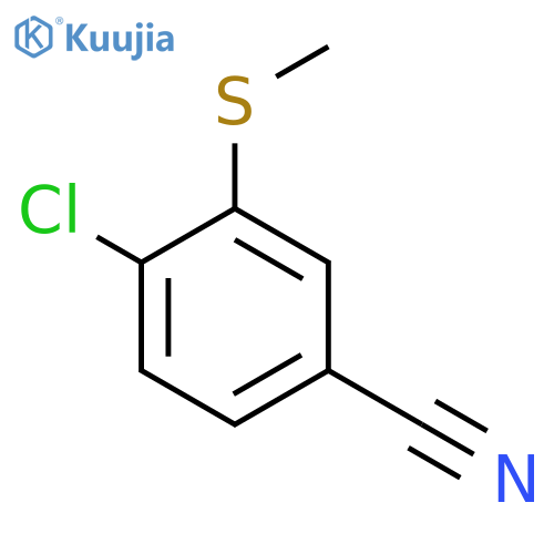 4-Chloro-3-(methylthio)benzonitrile structure