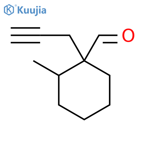 2-Methyl-1-(prop-2-yn-1-yl)cyclohexane-1-carbaldehyde structure