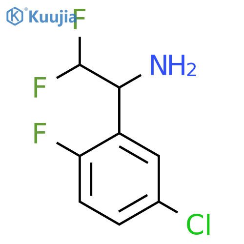 1-(5-Chloro-2-fluorophenyl)-2,2-difluoroethan-1-amine structure