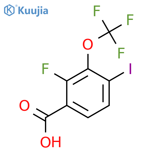2-Fluoro-4-iodo-3-(trifluoromethoxy)benzoic acid structure